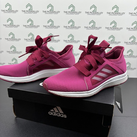Adidas Edge Lux Running Shoes Athletic Gym‎ Workout Sneakers Maroon Size 7.5 - Picture 1 of 7